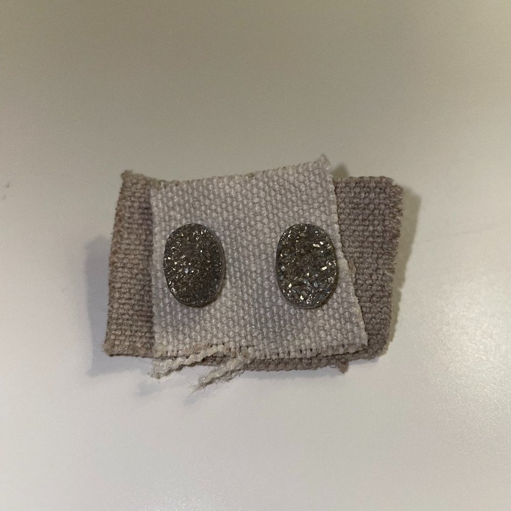 Sparkly Gray Earrings NWT